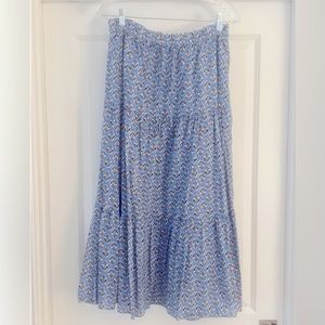 Jcrew Block Print Skirt, Size Small